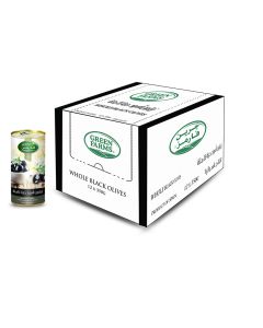 GF. PITTED BLACK OLIVES TINS 12X350G    