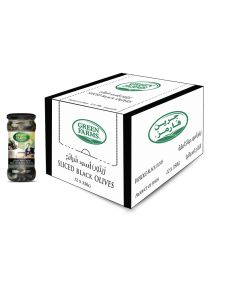 GF. SLICED BLACK OLIVES GLASS 12X235G   